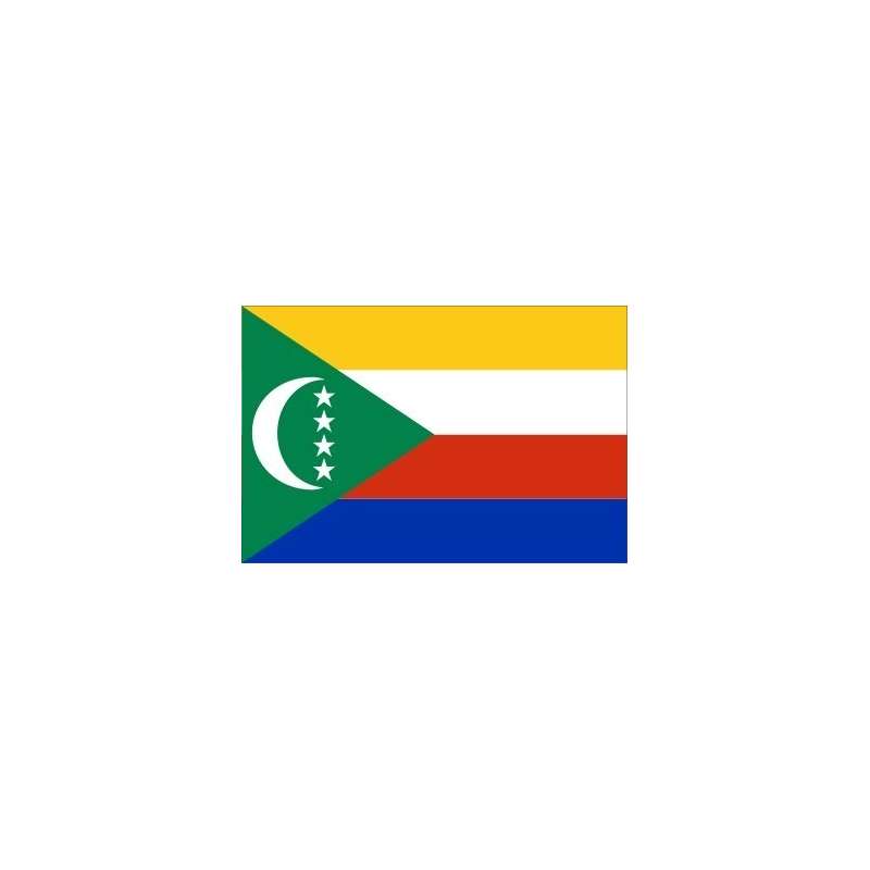 Drapeau Comores 3X5PI Provinces Historiques Anjouan Grande Comore Île Mohéli
