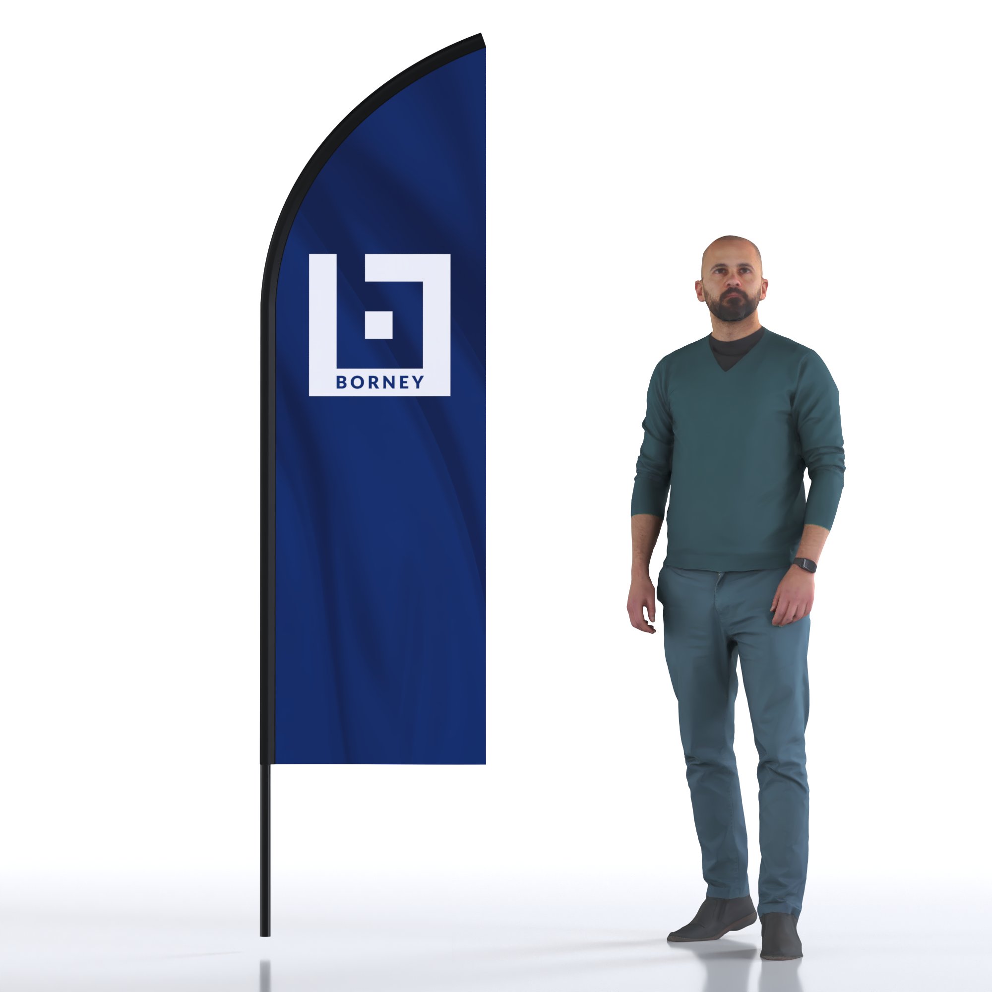 Beach Flag Personnalisé - Borney