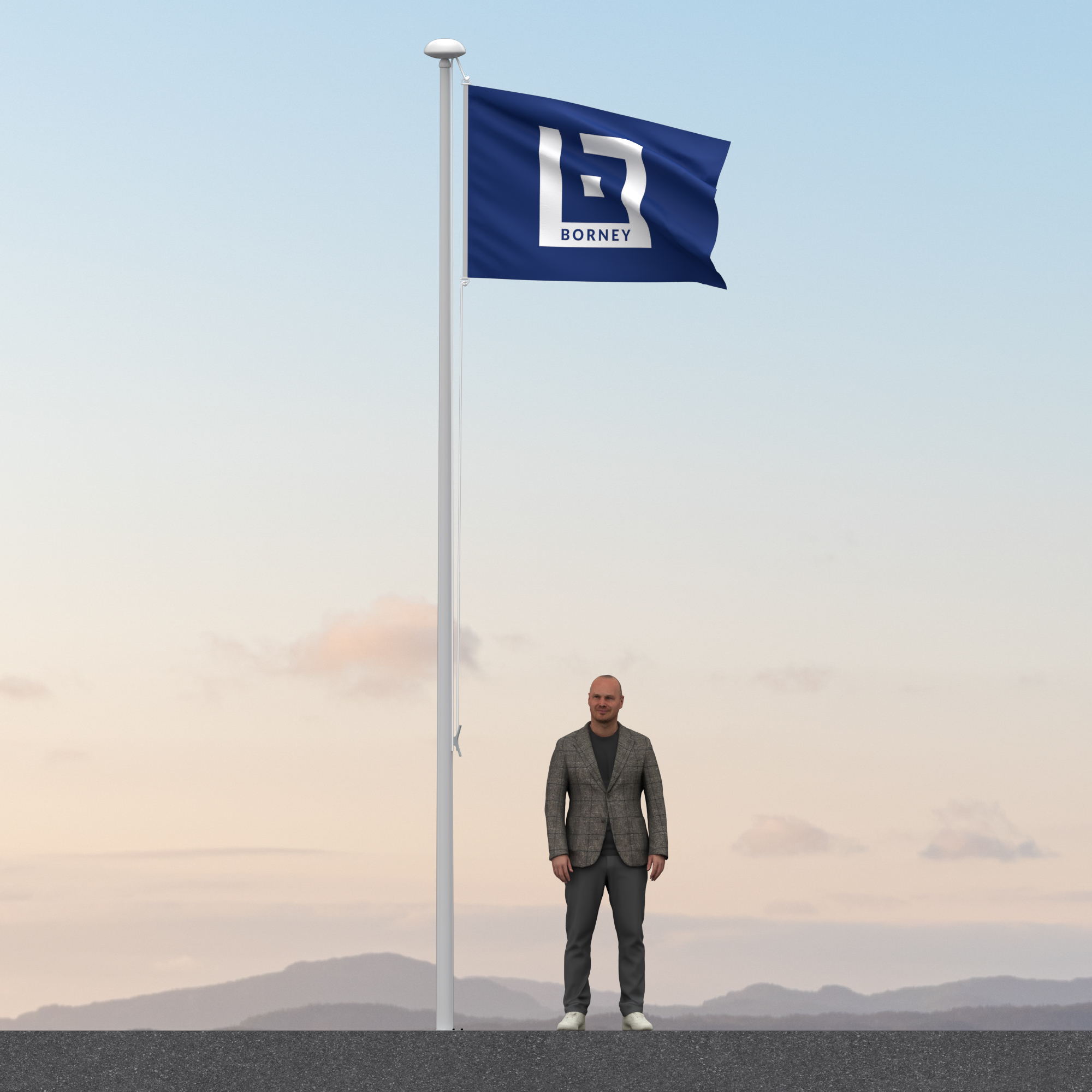 Drapeaux personnalisés et oriflammes sur mesure - Borney