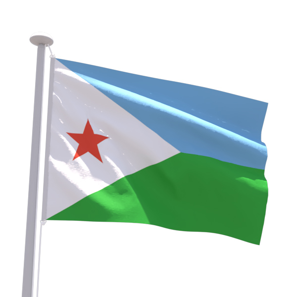 Drapeau Djibouti
