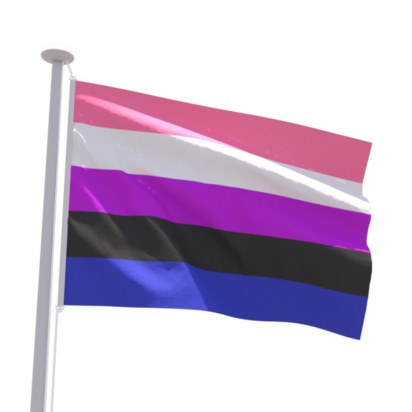 Drapeau LGBT Genderfluid