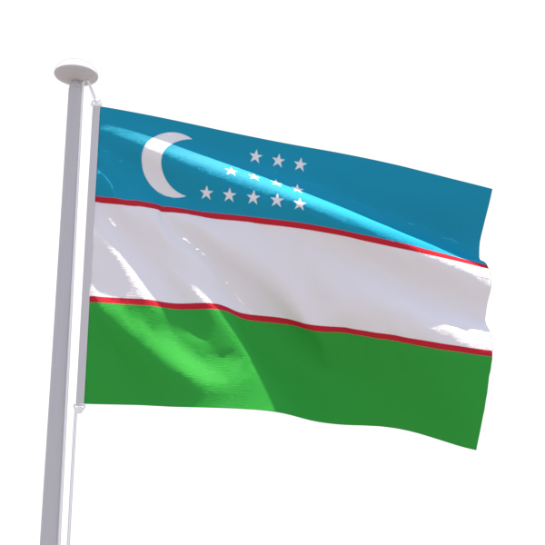 Drapeau Ouzbekistan