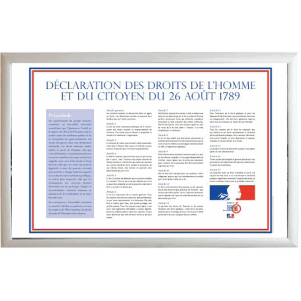 Déclaration des droits de l&rsquo;homme et du citoyen