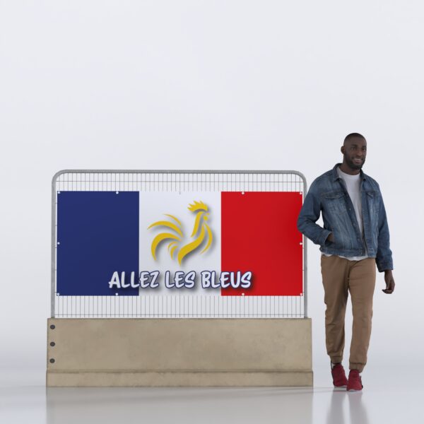 Bâche Allez les bleus