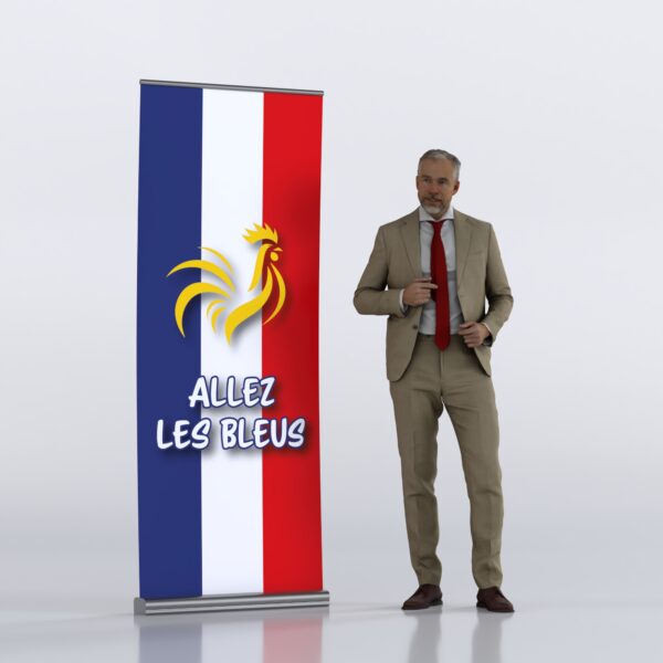 Enrouleurs (Rollup) Allez les bleus