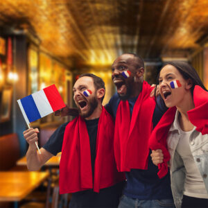 Drapeaux France de supporters - Borney