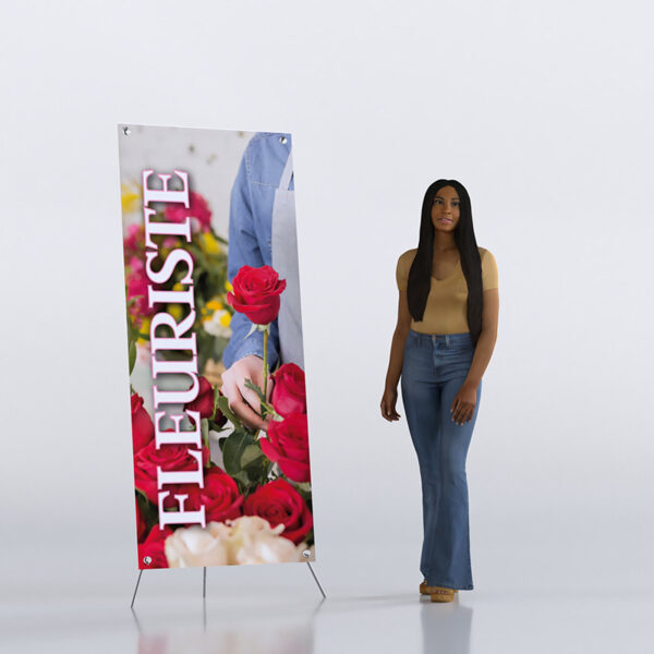 X Banner Fleuriste