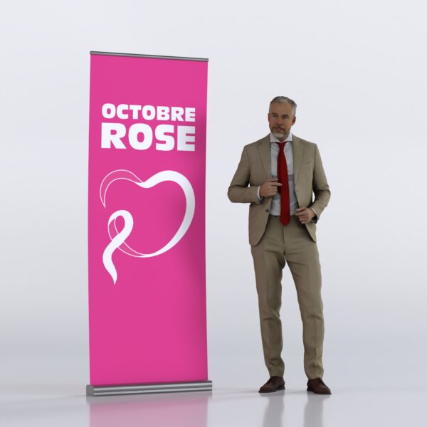 Enrouleurs (Rollup) Octobre Rose