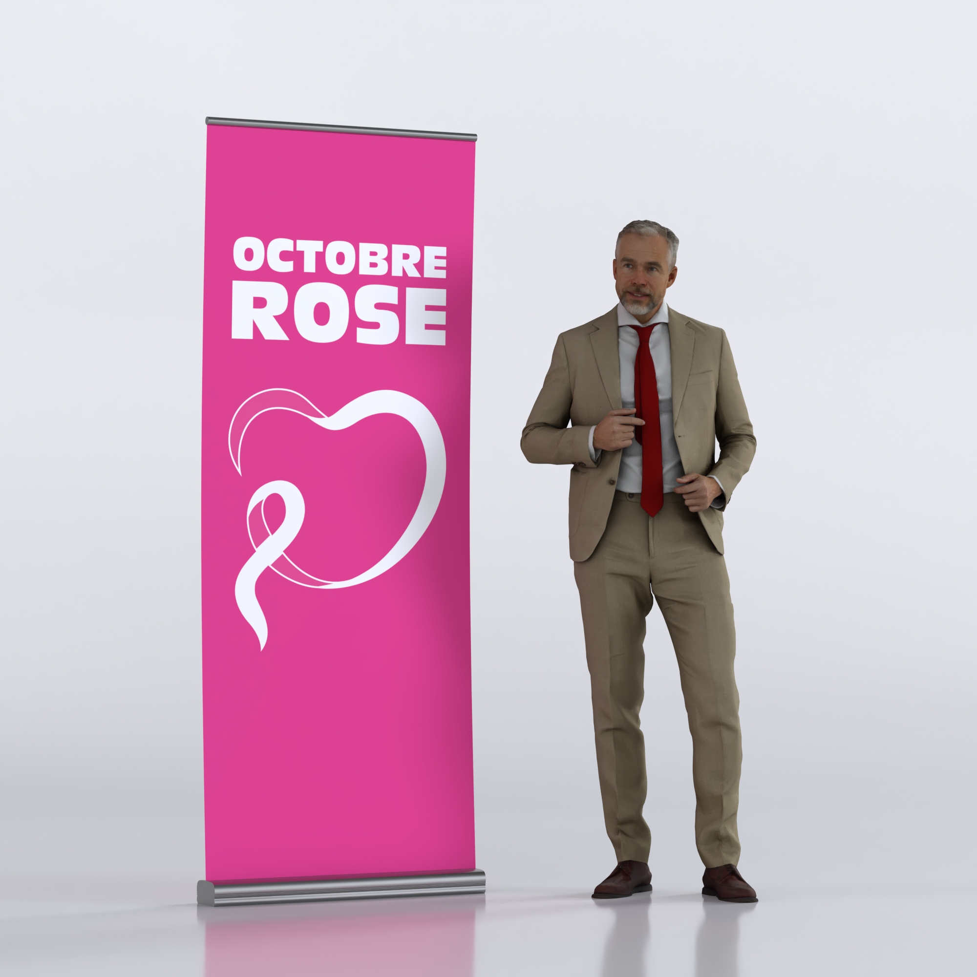 Enrouleurs (Rollup) Octobre Rose
